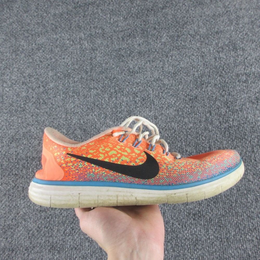 Nike 827115-800 Running Shoes Mens 11 Orange Mesh Low Top Lightweight Comfort